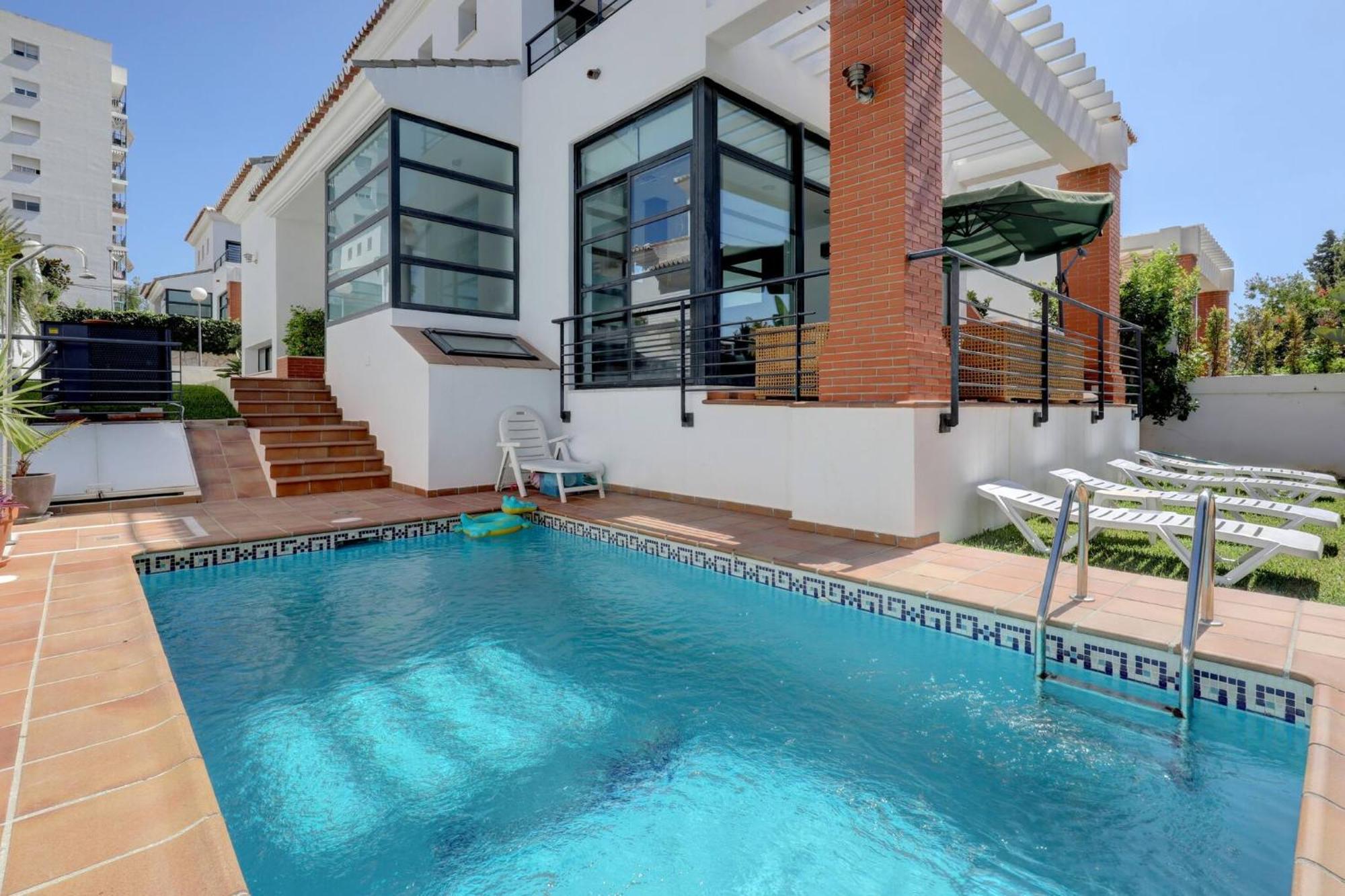 011 Bright And Spacious Villa With Private Pool Benalmádena Esterno foto